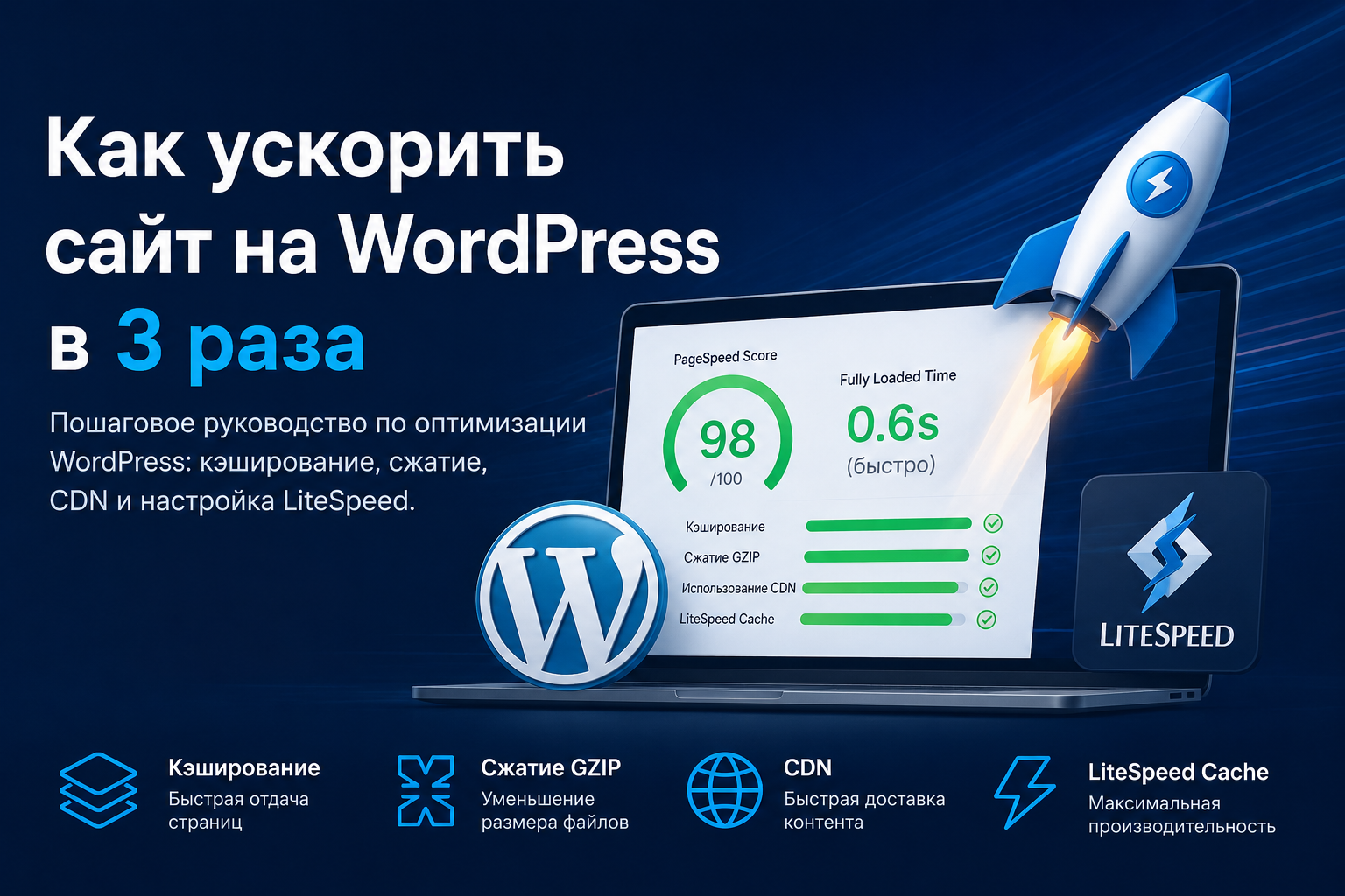 Как ускорить сайт на WordPress в 3 раза