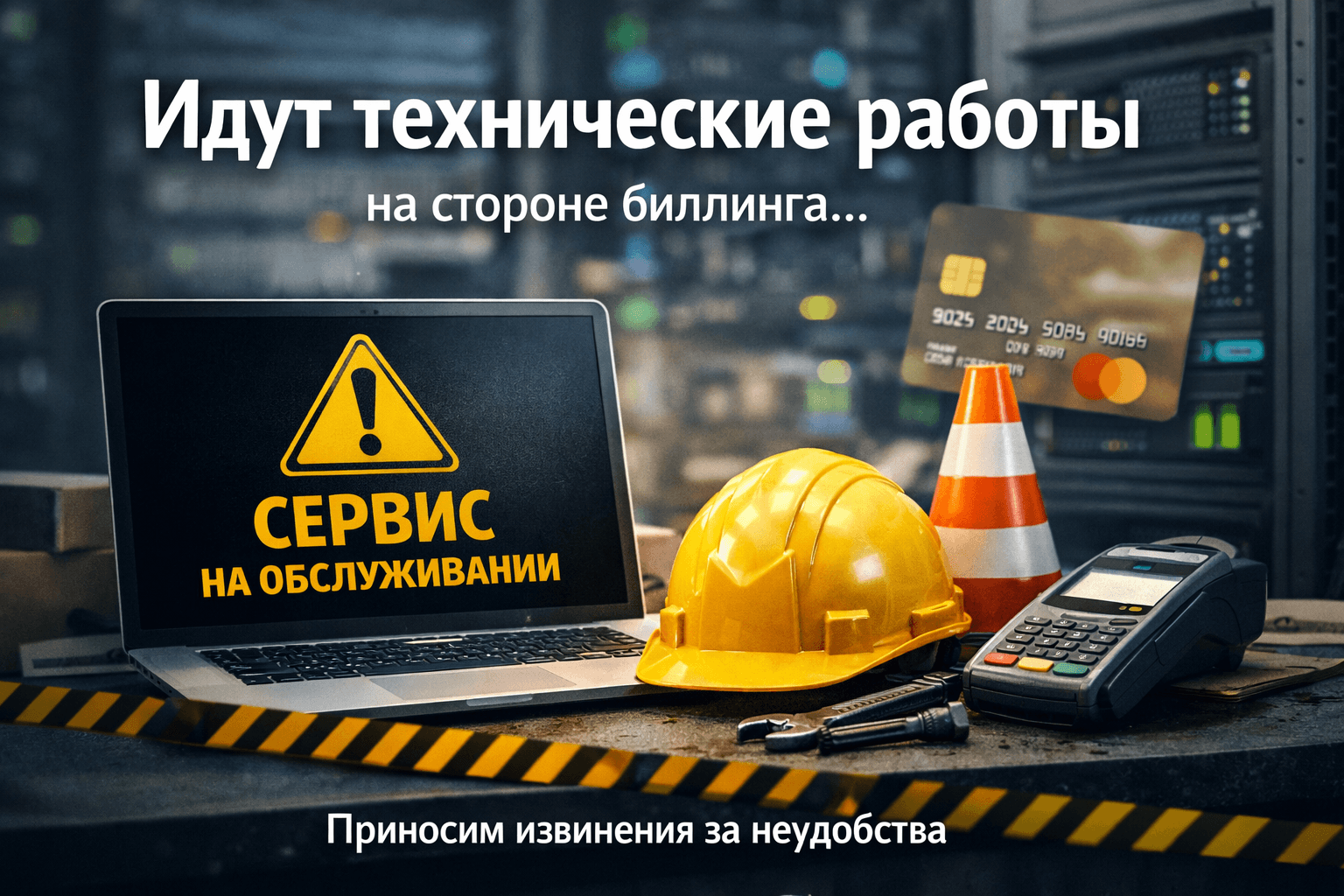 Технические работы на стороне биллинга
