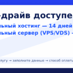 Тест-драйв теперь доступен: виртуальный хостинг — 14 дней, VPS/VDS — 3 дня