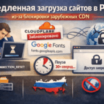 Важно: медленная загрузка сайтов из-за внешних CDN и сервисов