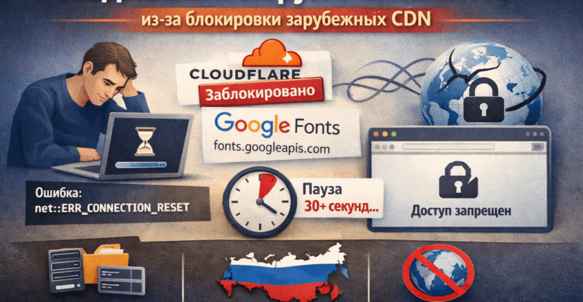 медленная загрузка сайтов из-за внешних CDN и сервисов